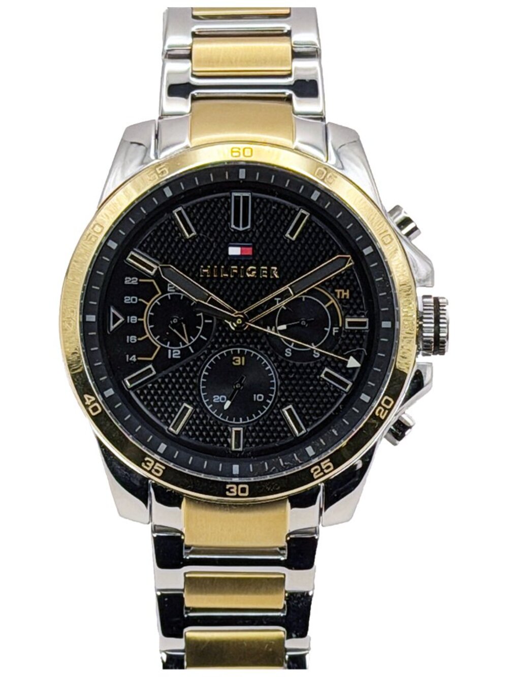 Tommy Hilfiger 1791559 Men's Decker Two-Tone Multifunction Watch NWT
